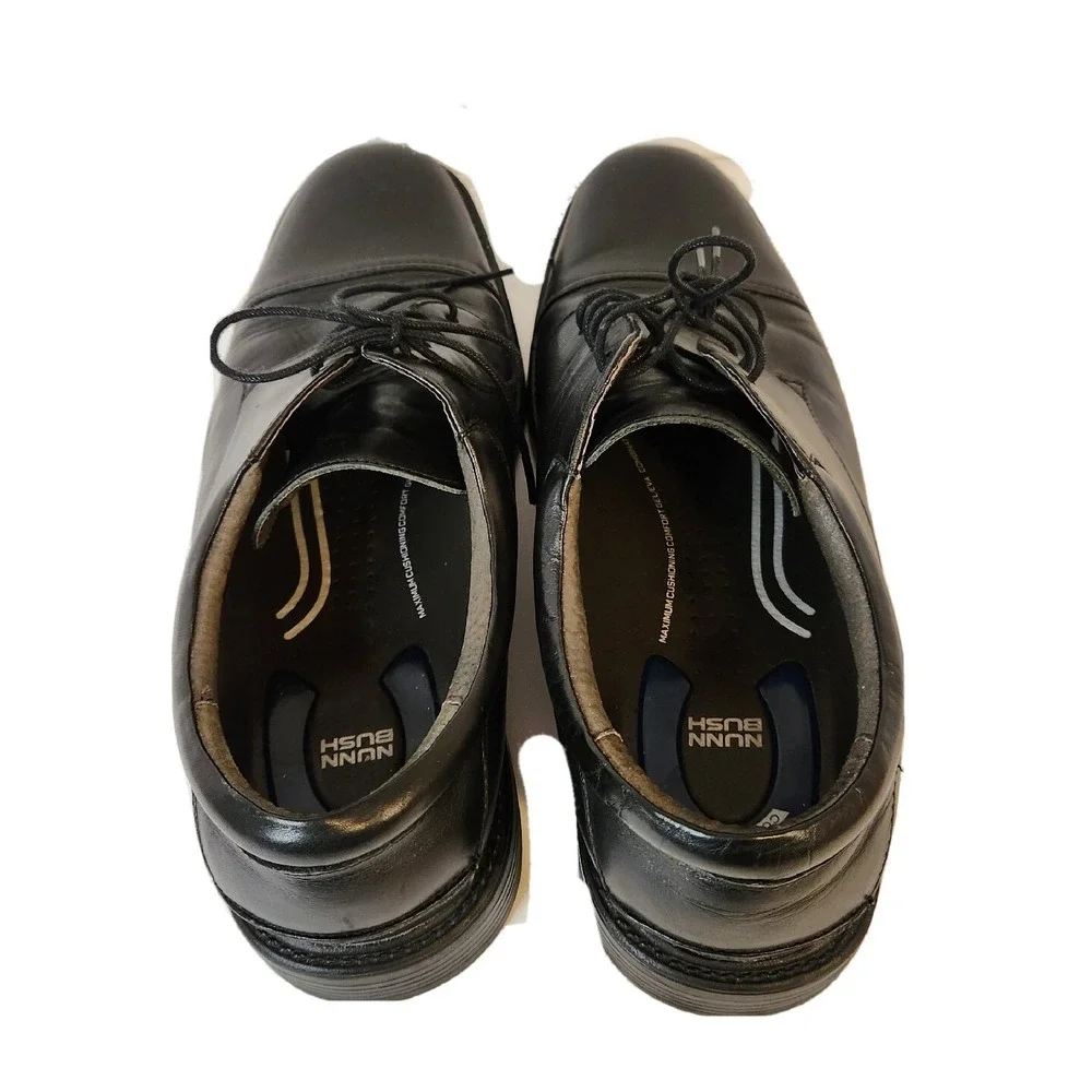 Nunn Bush Comfort Gel Harper Dress‎ Shoes US Size Mens 9.5W Black Loafer Shoes